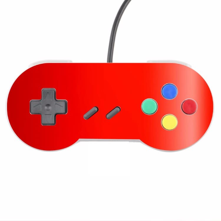 Skin Controle Snes Adesivo Nintendo Skin Pelicula Protetora Brilho Cor Vermelho