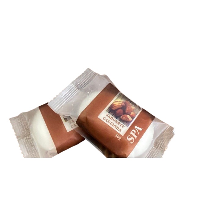 Sabonete castanha do Pará 20g para hotel pousada Spa clínicas cx 50 un em Oferta na Shopee