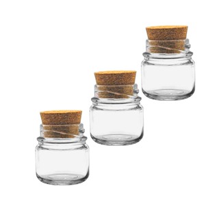15 Mini pote de Vidro 40ml com Tampa de Rolha cortiça, artesanato, lembrancinhas, doces, brigadeiros.