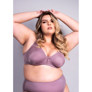 Sutiã Cobertura Total Sem Bojo Com Aro Duloren Elegance BERINJELA em Oferta na Shopee