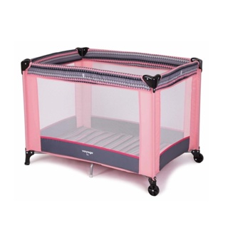 Berço Cercado Portátil Para Bebê Até 15kgs Fit Rosa Voyage em Oferta na Shopee