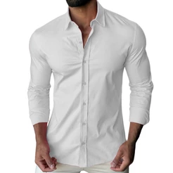 Camisa Social Masculina Slim fit Luxo Moda Manga Longa Envio Imediato