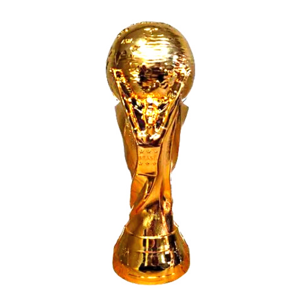 Taça Copa Do Mundo 2022 Qatar Troféu Grande 32,5cm (Brilhante)