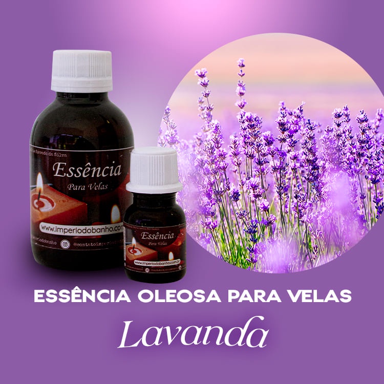 Essência Concentrada Lavanda - Oleosa (Base Dietilfitalato) Para Velas