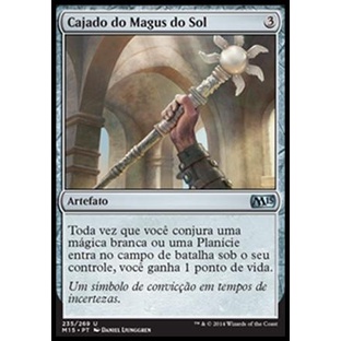 Cajado do Magus do Sol (Vida) - - Magic The Gathering