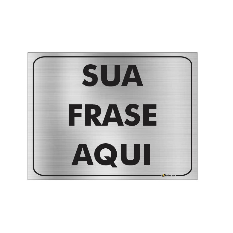 Placas - Personalizada, sua frase , sua logo, empresa - Alumínio - Vários Tamanhos consulte-nos em Oferta na Shopee