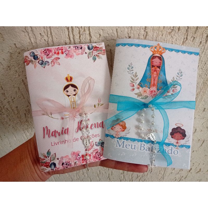 kit 50 livrinhos de orações personalizados lembrancinha primeira comunhão eucaristia crisma