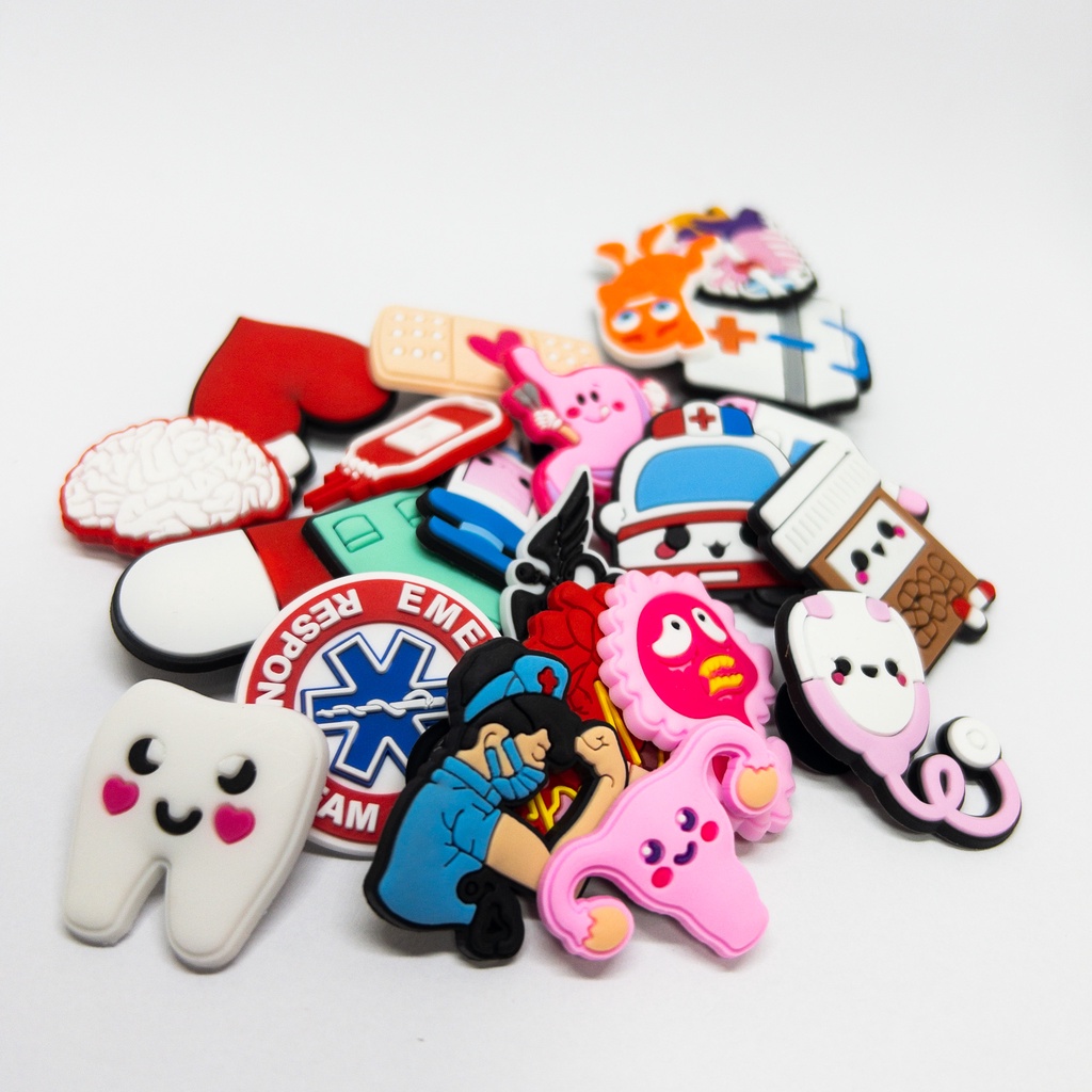 Pin / Jibbitz da Saúde para Crocs Escorrega o Preço