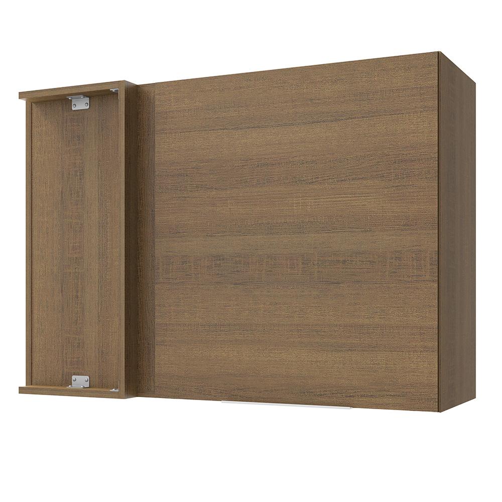 Armário Aéreo de Canto Madesa Stella 1 Porta - Rustic em Oferta na Shopee