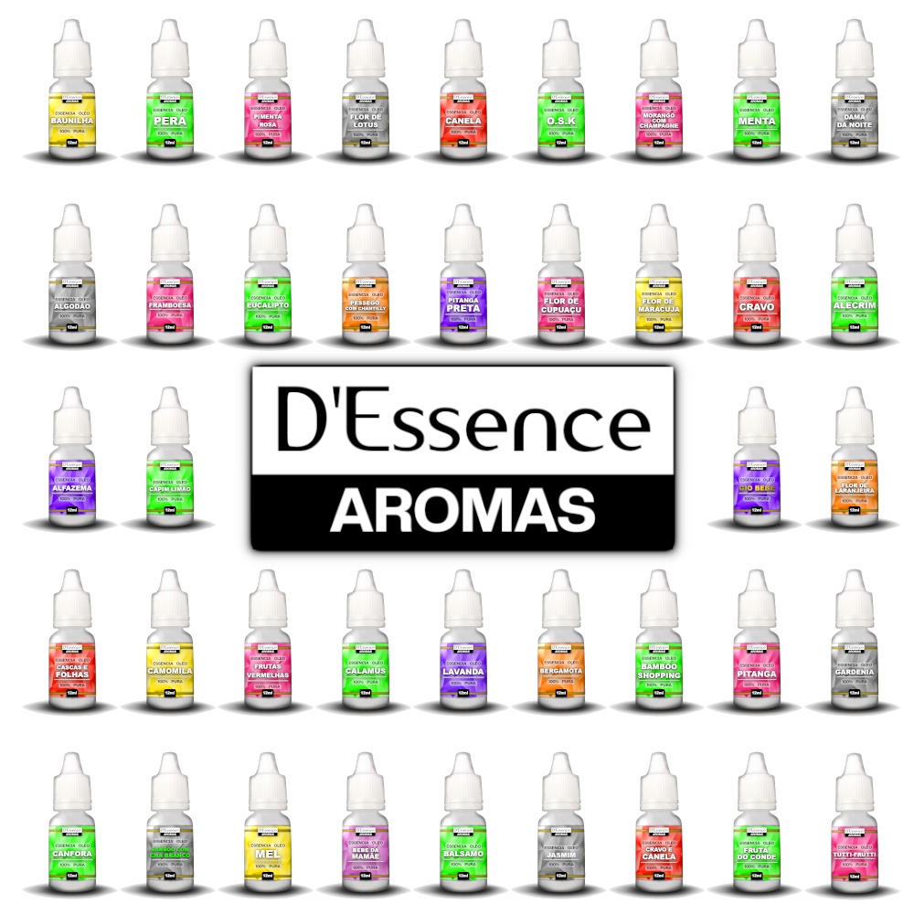 Essencia Oleosa Concentrada (Lipossolúvel) - Varios Aromas.