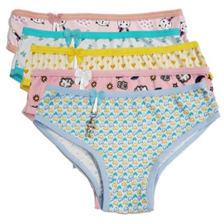 Kit 10 Calcinha Infantil Pingente Bia Estampada Calcinhas Juvenil