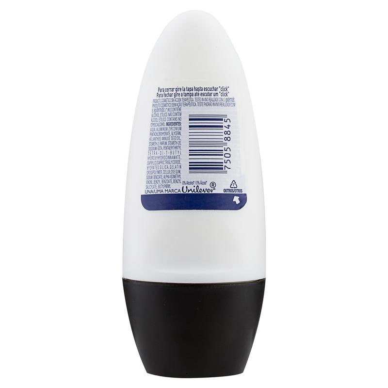 DesodoranteRoll-on Rexona Feminino Antibacterial Invisible 50ml — imagem 2 de 2