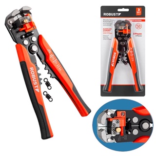 Alicate Desencapador Crimpador e Cortador de Fios Automático 3370163 ROBUST em Oferta na Shopee
