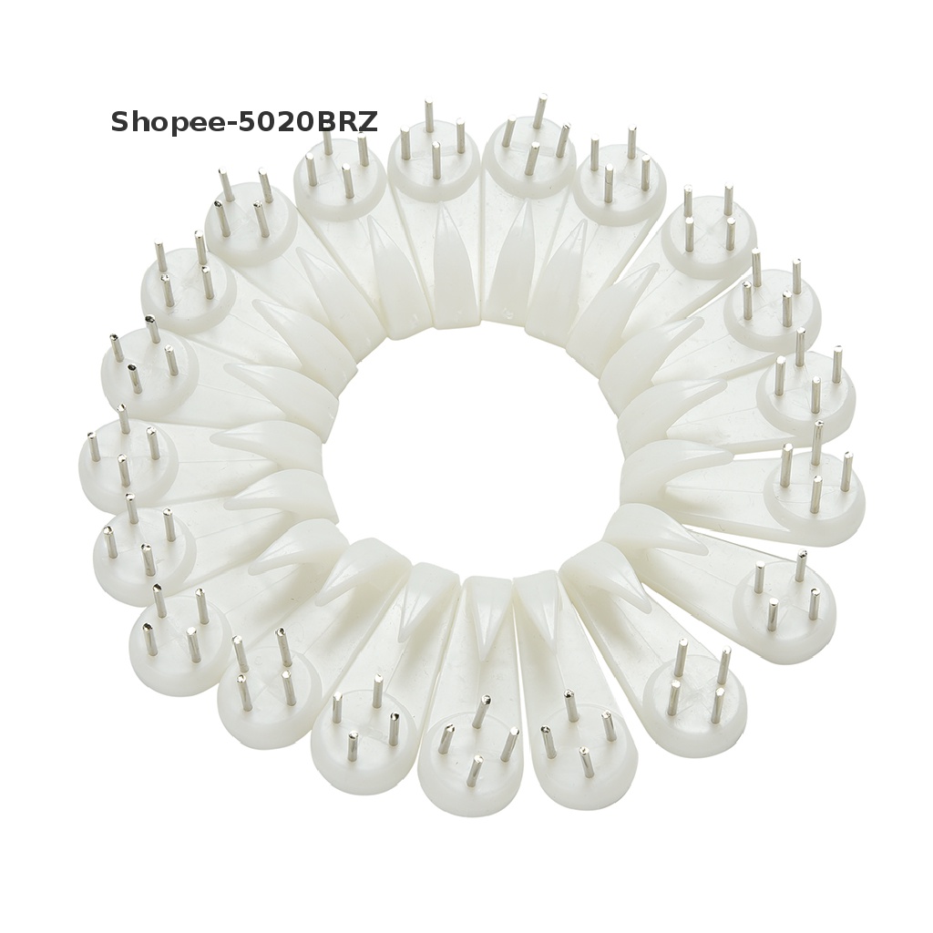 [20pcs Ganchos De Parede De Plástico Rígido Para Fotos De Pendurar Espelho Branco [BR] em Oferta na Shopee
