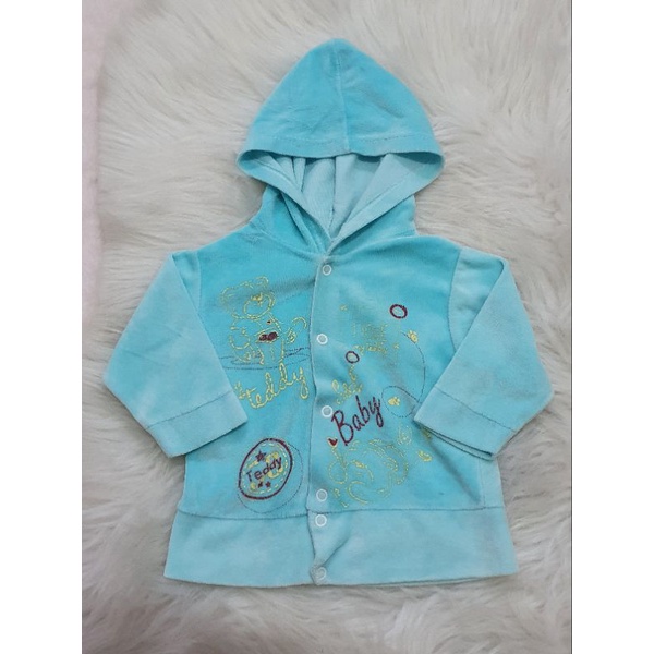 Casaco com touca para bebe / Tamanho P  / Marca: Bof&Enz Kids