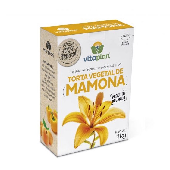 Fertilizante 100% Natural Torta Vegetal De Mamona 1kg - Vitaplan