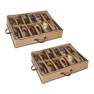 Kit 2 Sapateiras Flexível Tnt Visor Cristal para 12 Pares 70Cx60Lx15A em Oferta na Shopee