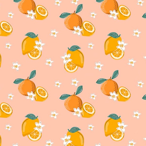 Tricoline Rotativo Limão e Laranja Coleção Summer Fresh
