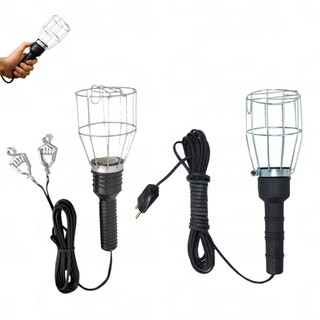 Pendente De Luz Gaiola Oficina Cabo Paralelo Com Garra Para Bateria - Plug Para Tomadas 2X0,50 - 5m em Oferta na Shopee