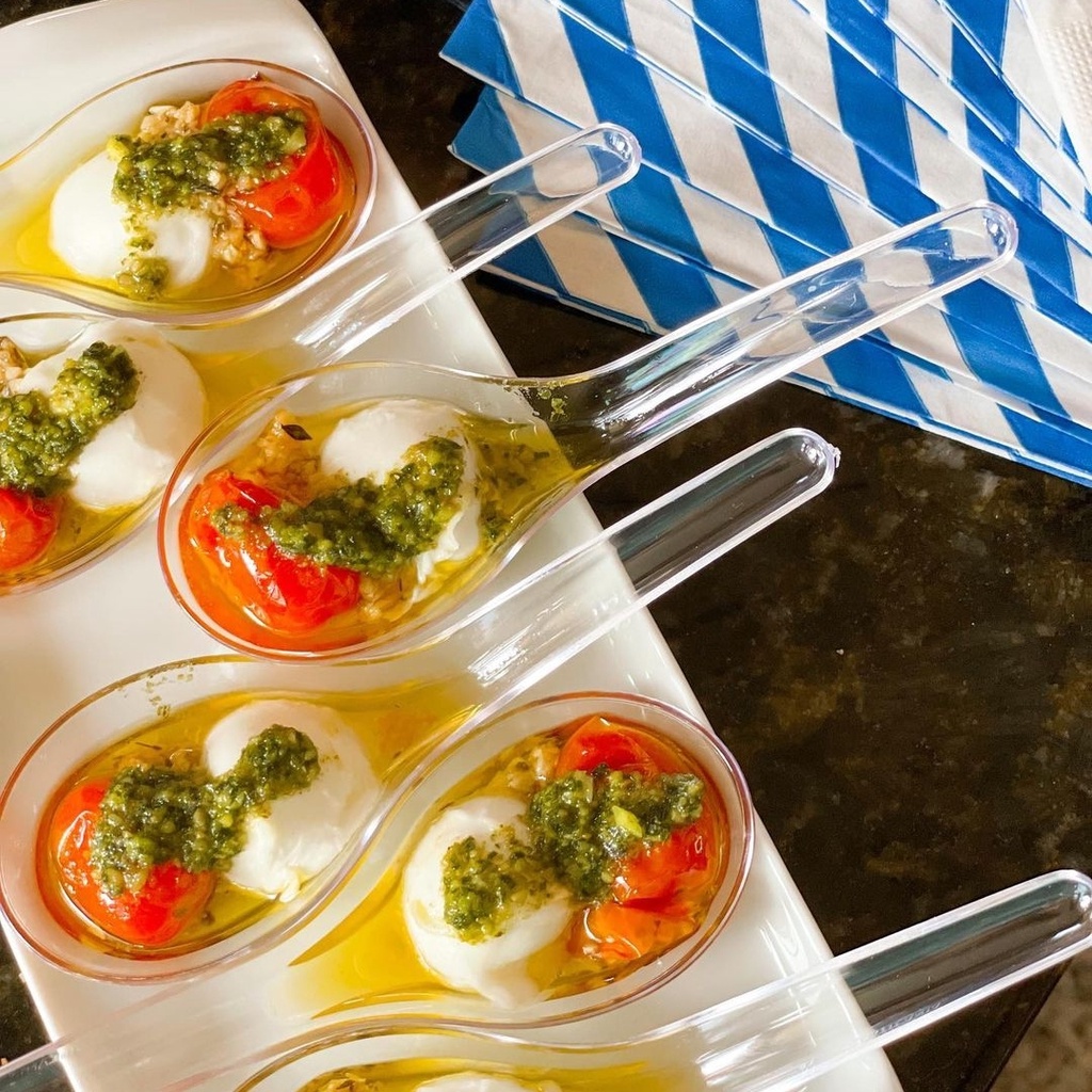 Colher Indiana Acrílico Transparente - 25 unidades em Oferta na Shopee