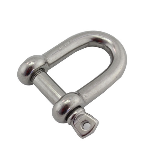 Manilha Reta Curta Aço Inox 10 Mm Carga Max 750kg Para Cabos