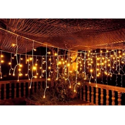 Cascata (110v) de Natal 200 Led Fixa Pisca Pisca Natalino 8 Funções 5m (110V)