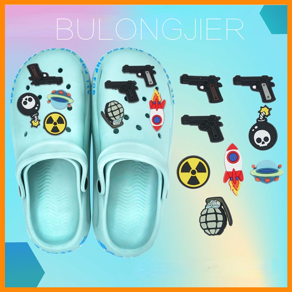 Acessórios para sandálias Ordnance Pins Diy Sapatos Botão De Encanto em Oferta na Shopee