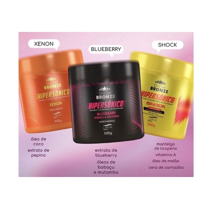 Hipersônico Show Bronze - Capilar Essência 500g Bronzeamento em Oferta na Shopee