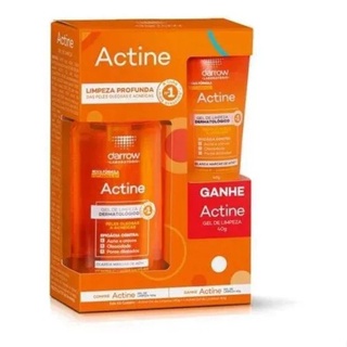 Kit  Actine  Gel de Limpeza Facial Vitamina C 140g + 40g em Oferta na Shopee