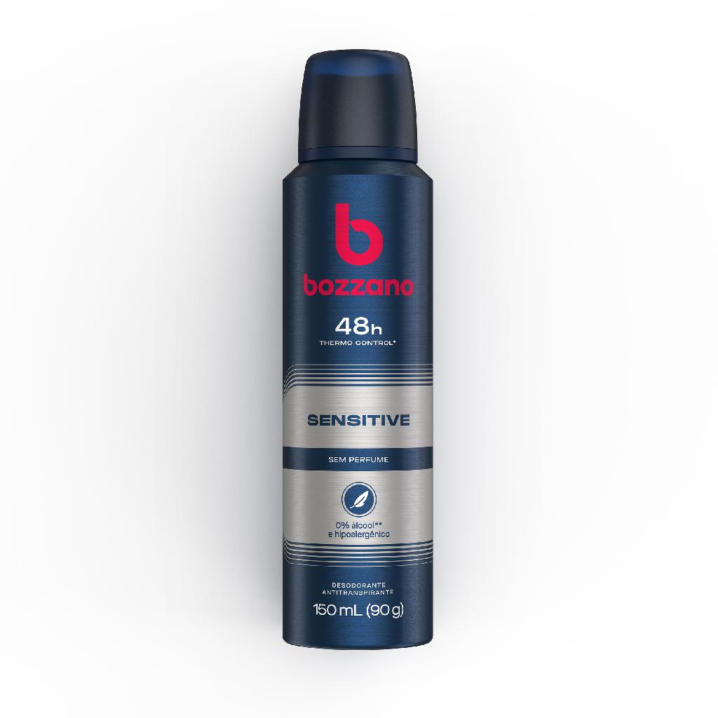 Desodorante Aerosol Bozzano Sensitive Sem Perfume 48H 150ml | Shopee Brasil