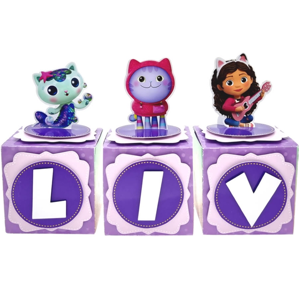 Caixa Cubo Letreiro A Casa Magica da Gabby em Oferta na Shopee