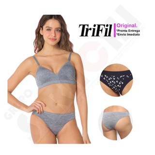 KIT 12 CALCINHAS TANGA TRIFIL AF C04403