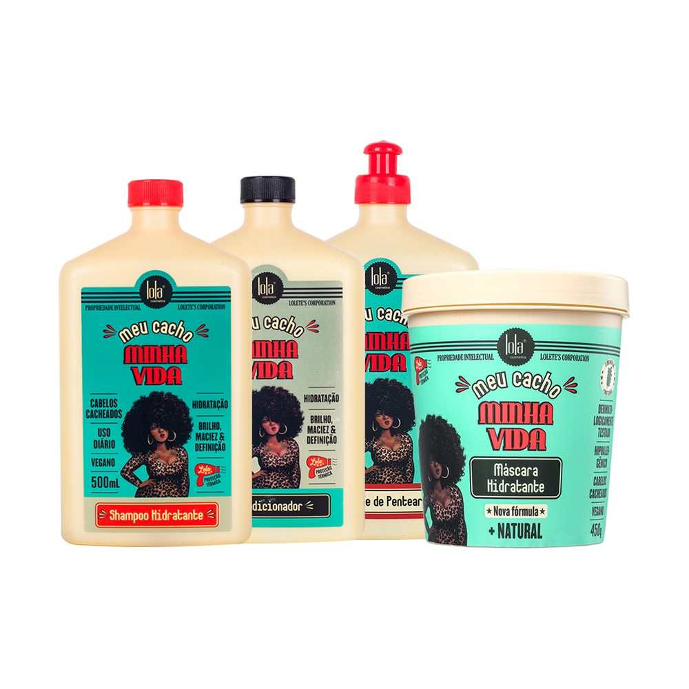 Kit Lola Cosmetics Meu Cacho Minha Vida 4 Itens