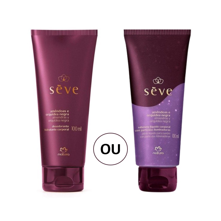 Natura Sève Amêndoas e Orquídea Negra: Sabonete Líquido com Partículas  Iluminadoras ou Creme Hidratante - 100ml | Shopee Brasil