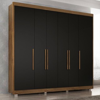 Guarda Roupa Casal Valencia 6 Portas 6 Gav Com Pés