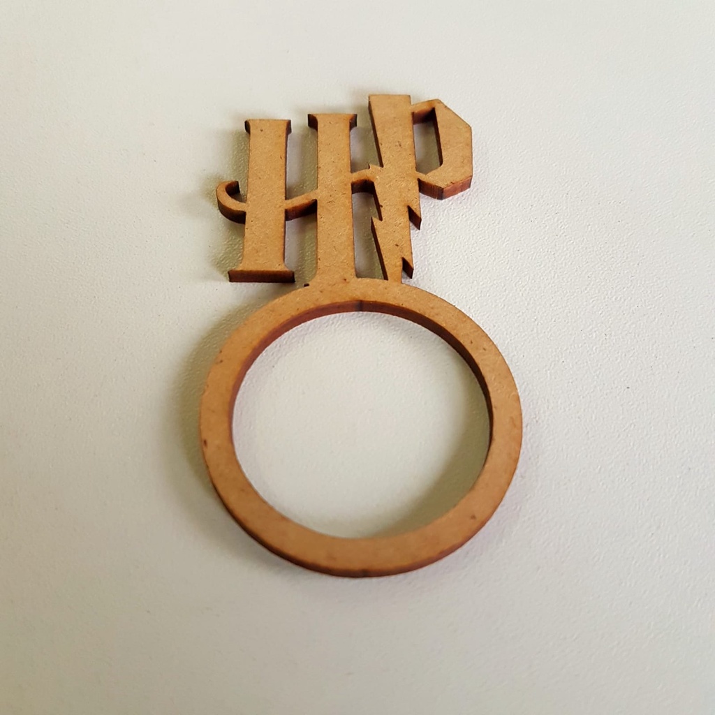 Kit 150 Porta Guardanapo Harry Potter Anel Mesa Posta Sousplat MDF 3mm Decoração Casa, Jantar