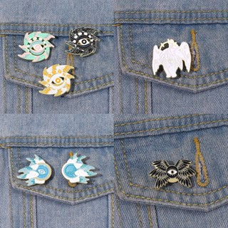 Engraçado Olho De Horus Broche Seraph Asas Pin Mochila Distintivo Presentes Para Amigos Roupas Acessórios Joias