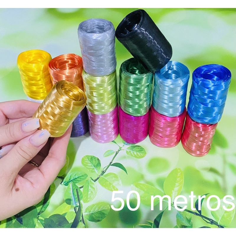 Rolo de Fitilho 0.5cm x 50metros(5mmx50m) - Escolha as cores nas variações// - Stationery