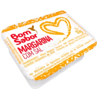 Margarina Bom Sabor sache 10g com SAL caixa 25 unidades hotel pousada cesta café da manhã