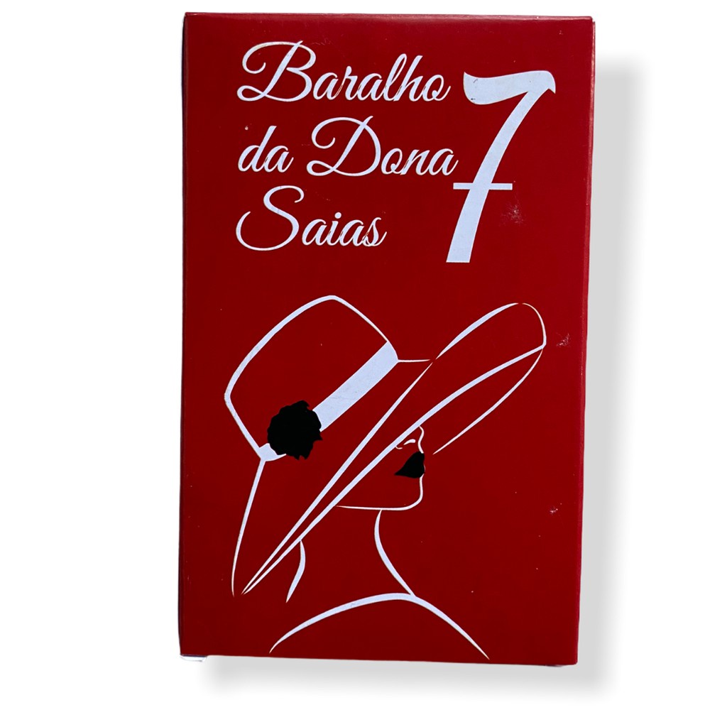 Baralho Dona Sete Saia 36 Cartas E Livreto Explicativo 7 saias Vermelho em Oferta na Shopee