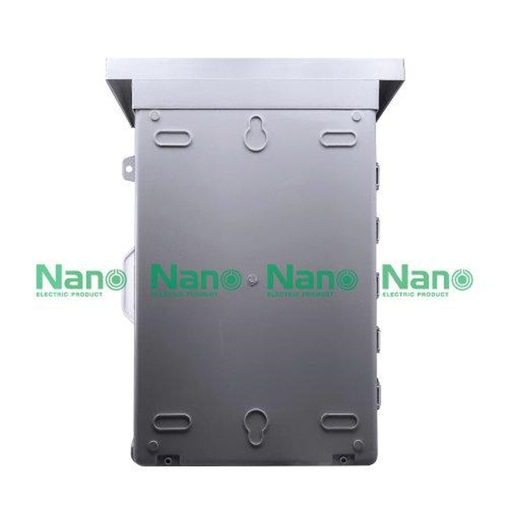 รูปสินค้า NANO Electric® NANO-104CG ตู้กันน้ำพลาสติก มีหลังคา ฝาใส ขนาด 15x21x8 นิ้ว (390 x 541 x 201 mm) สีเทา