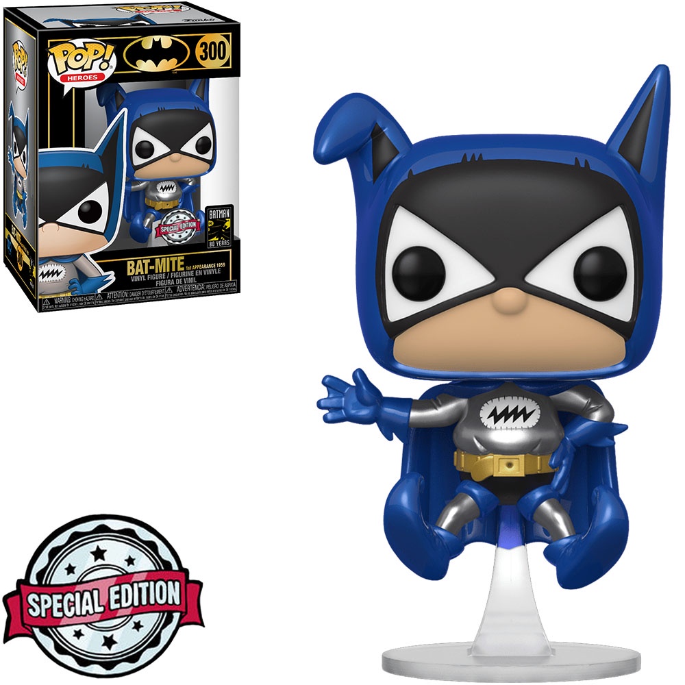 FUNKO POP HEROES DC BATMAN 80 YEARS EX - BAT-MITE METALLIC (FIRST APPEARANCE 1959) 300 NOVO ORIGINAL