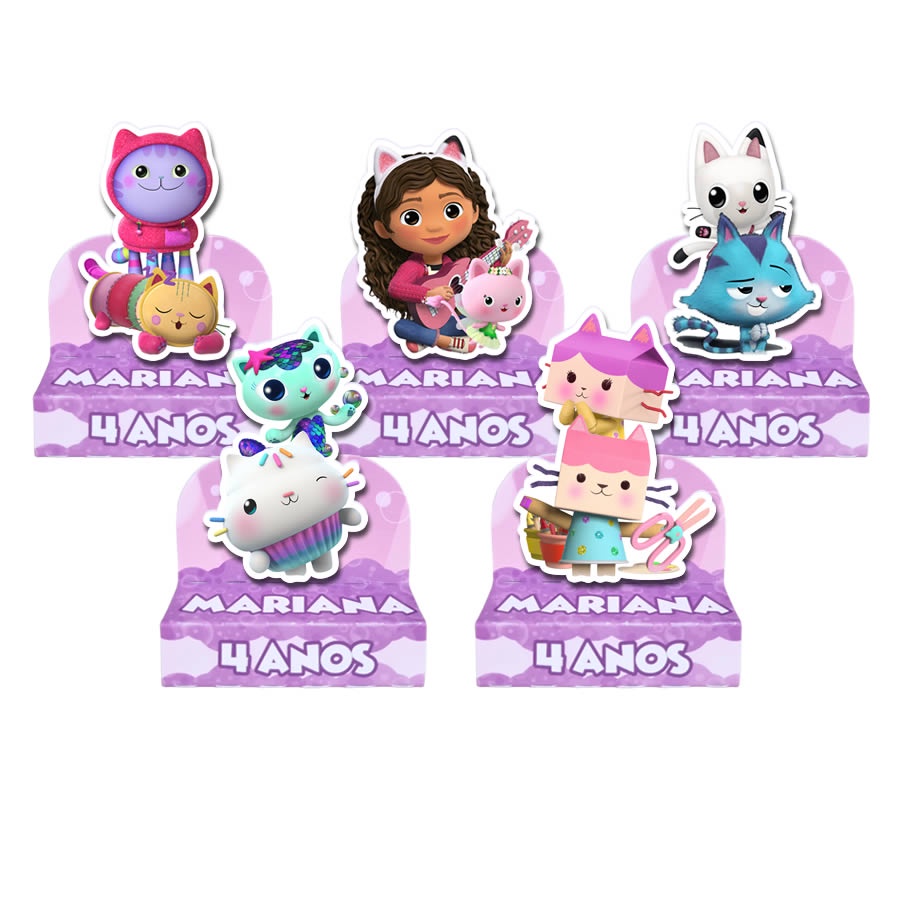 Porta Bis Duplo A Casa Magica da Gabby para Lembrancinha de Festa em Oferta na Shopee