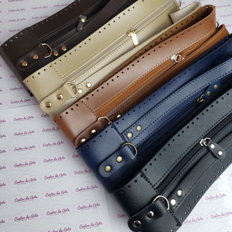 Lateral Redonda Bolsa Crochê Com Alça De Mão