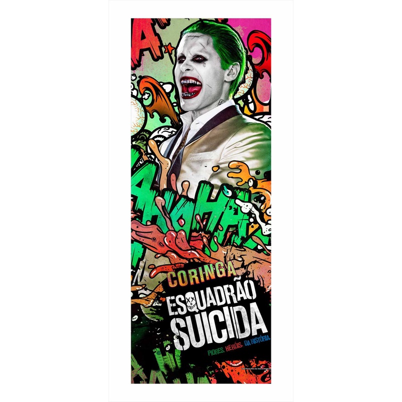 Adesivo P/ Porta Arlequina Esquadrão Suicida Coringa Mod. 610