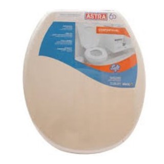 Tampa de Assento sanitário Oval Universal Soft Astra. Bege em Oferta na Shopee
