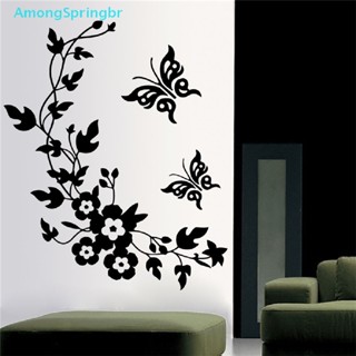 [Decalques De Parede Para Banheiros Com Flores Borboletas Decoração De Casa [Novo]