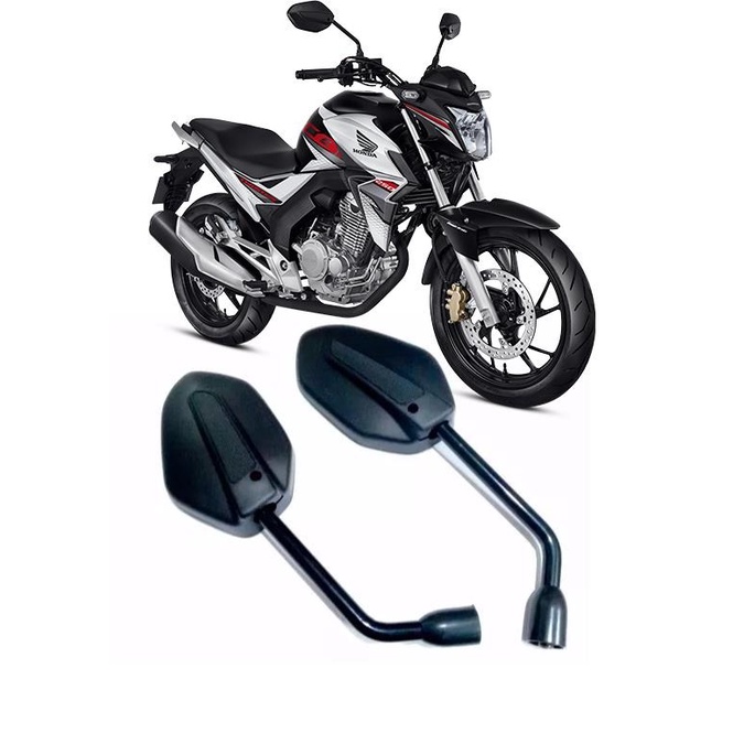 Par de Espelho Retrovisor Moto Nova Cb Twister Cbf 250 2016 em Oferta na Shopee