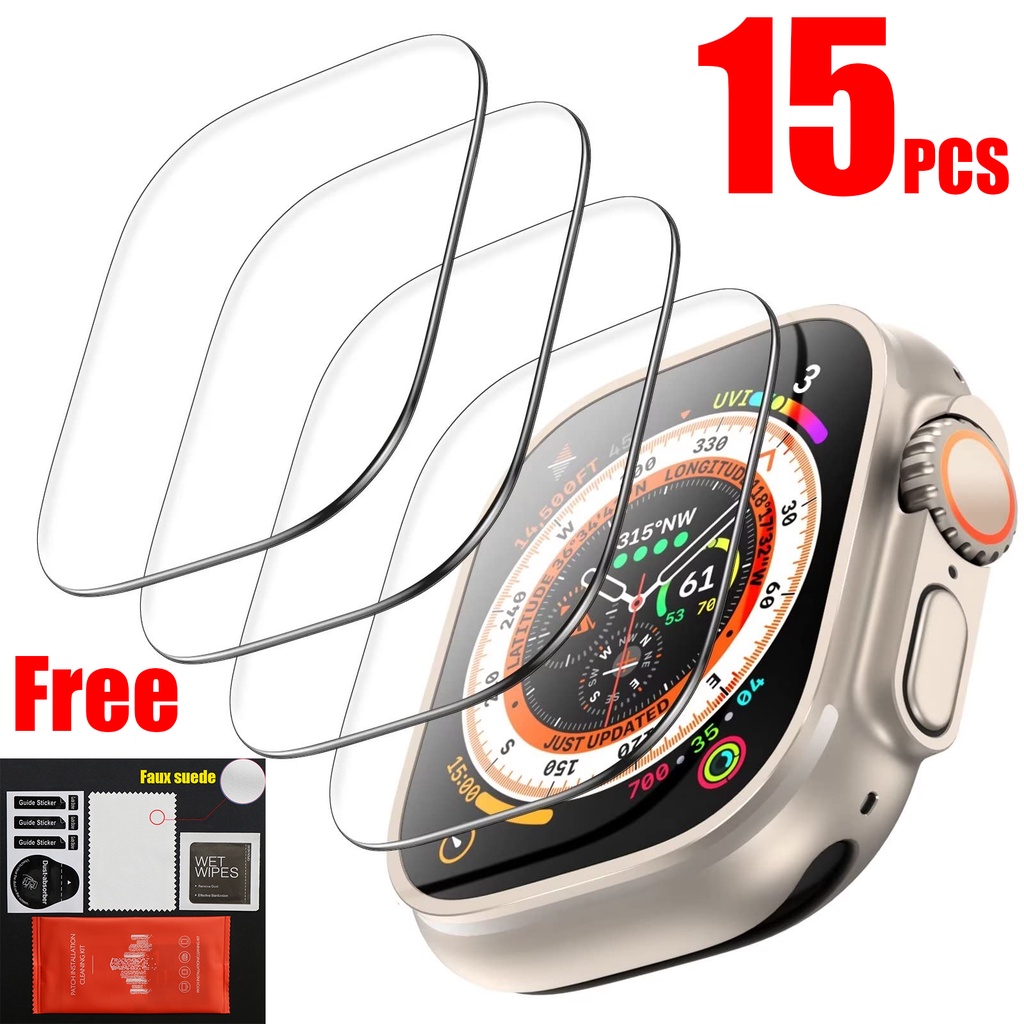 Vidro Temperado Para Apple Watch Ultra 49mm Protetor De Tela Anti-Riscos 8 Pro Smartwatch Iwatch Series 49m