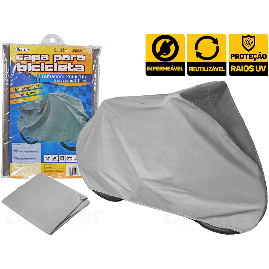 Capa Impermeável Cobrir Bicicleta Bike Aro 24/26 Western M-22 - Sports & Outdoors